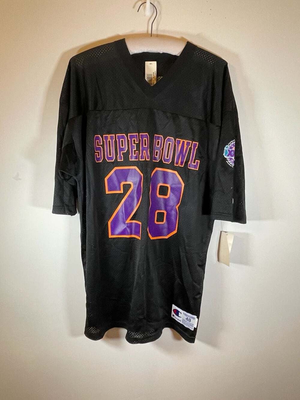 Vintage 1994 Super Bowl XXVIII Champion On-Field Audio Team Jersey NWT Size XL